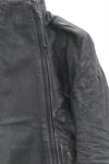 BORIS BIDJAN SABERI Double Zip Horseskin Top SS22 J4 FMM20020 Ink Grey
